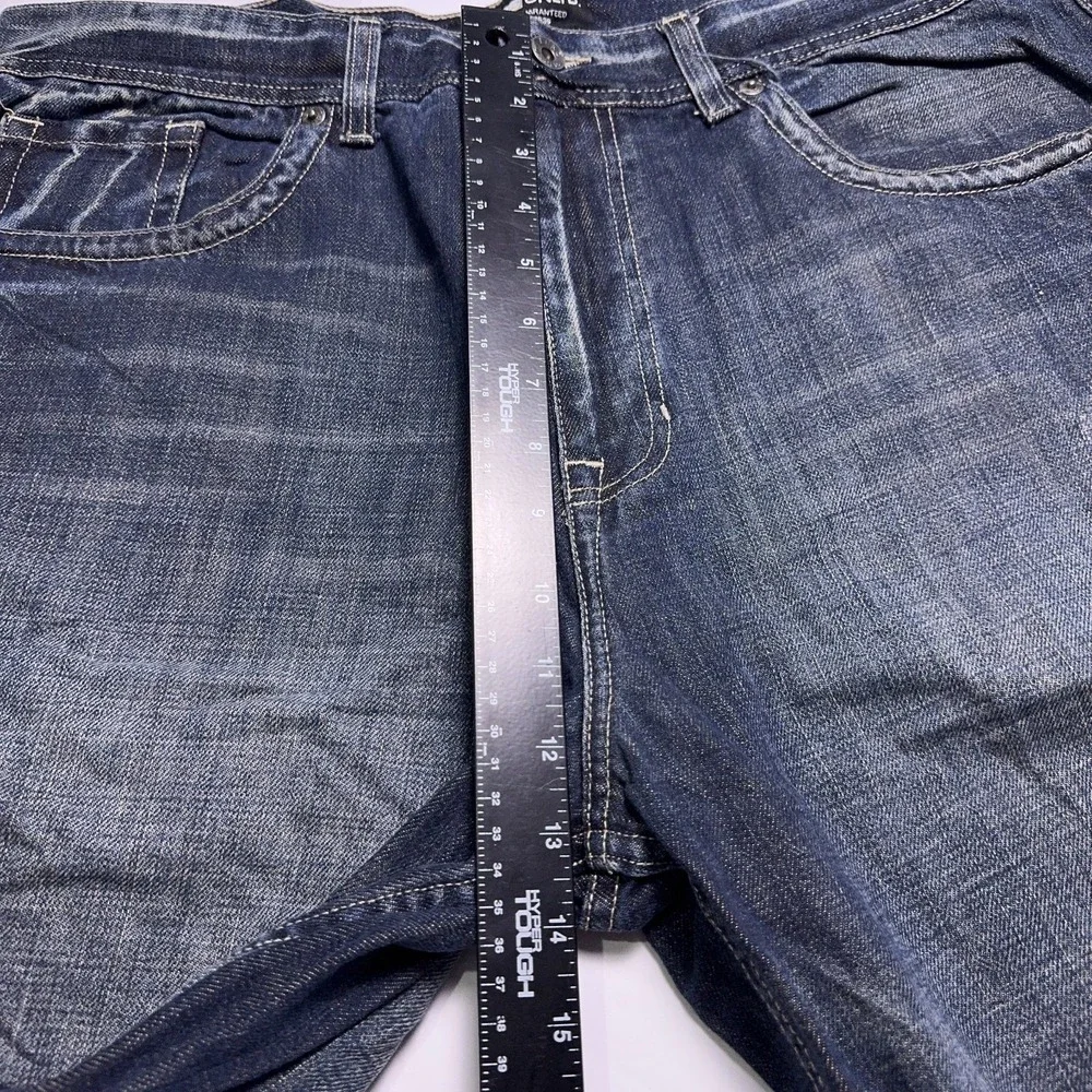 Vintage Ecko Unltd Baggy Denim Shorts Mens 38 Distressed Embroidered Y2K‎